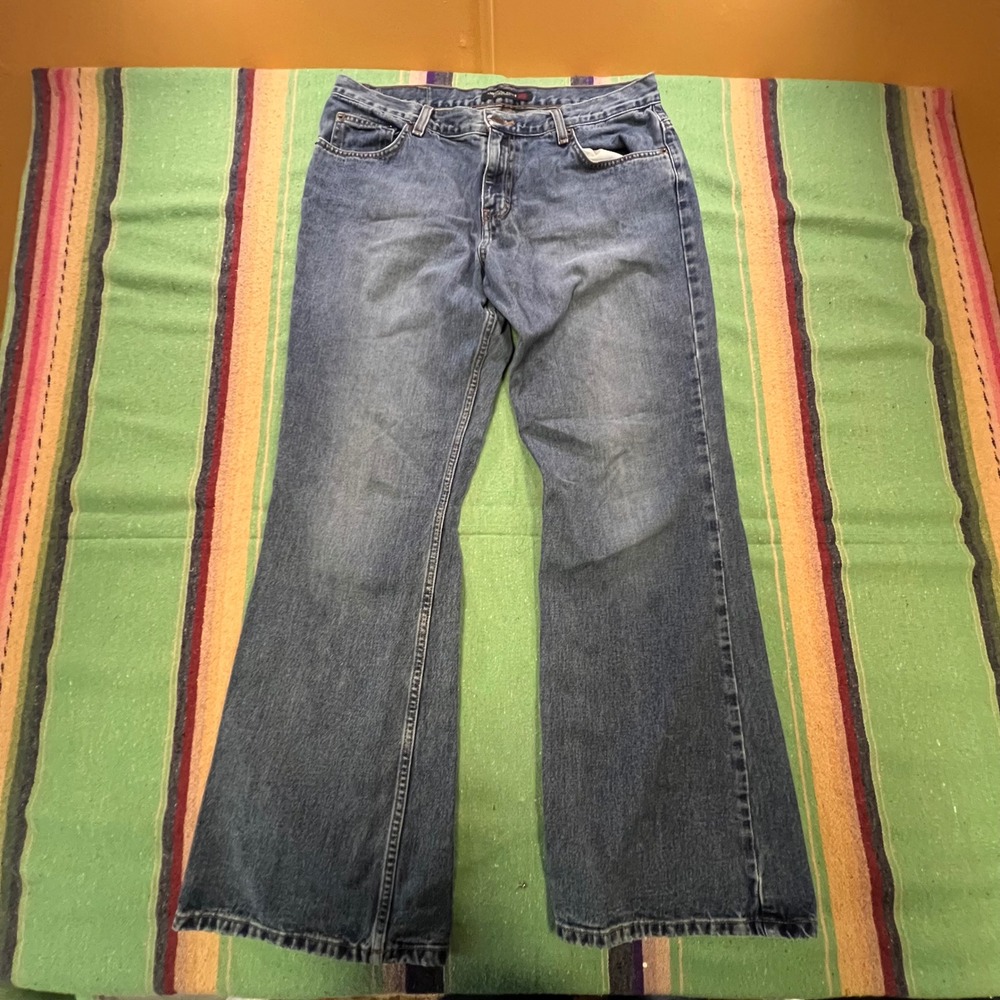 American Eagle Jeans Womens 12 Petite Blue Bootcut 7621-P Medium Wash Denim